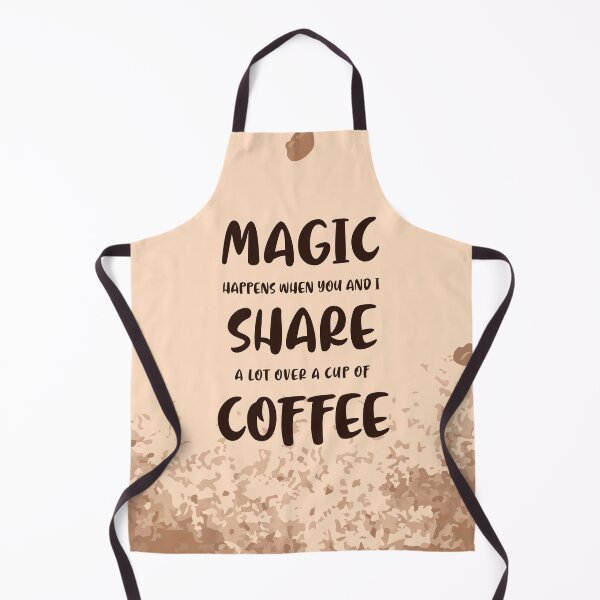 Item preview, Magic Happens over Coffee Poster - Coffee Quotes - Coffee Poster - Cafe Decor - Coffee Lover Gifts designed and sold by Studio Grafiikka.
