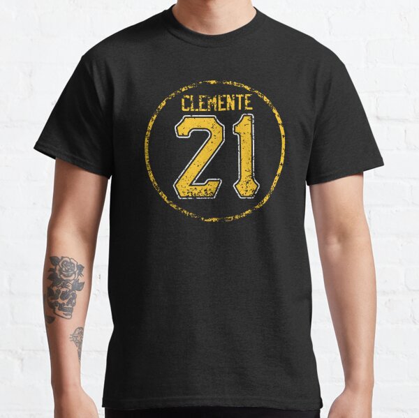 Roberto Clemente, Pirates, outfield, baseball card T-Shirt by