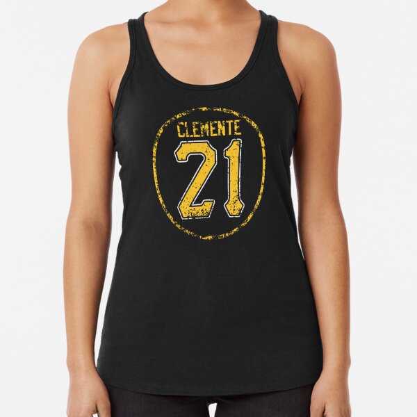 Clemente #21 Black Tank 2XL / Heather Black