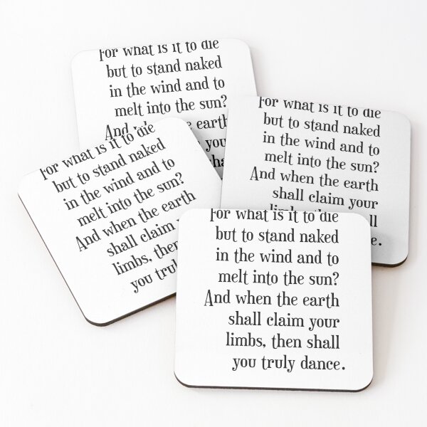 Item preview, Truly dance - Kahlil Gibran Quote - Literature - Typography Print designed and sold by Studio Grafiikka.