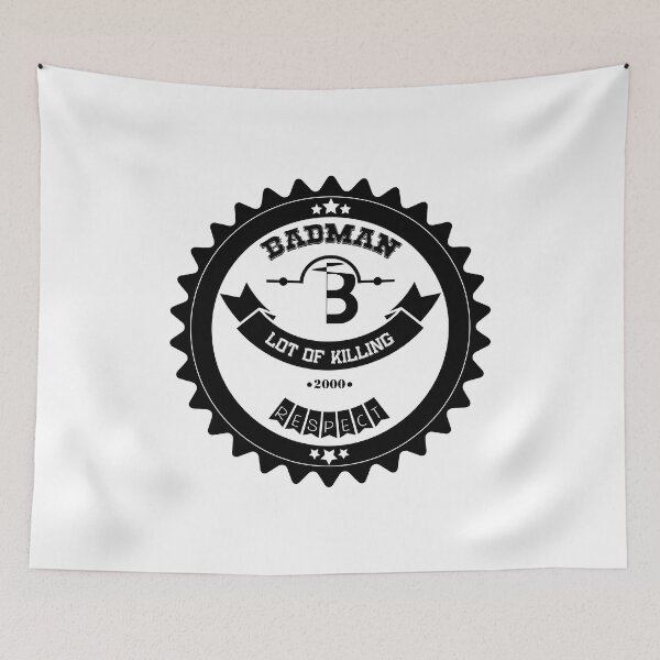 Item preview, BADMAN Vintage Black and White Design designed and sold by saadkh.
