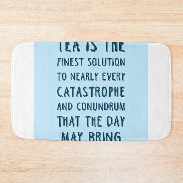 Item preview, Tea is the finest solution poster - Tea Quotes - Tea Poster - Cafe Decor - Blue - Tea lover Quotes designed and sold by Studio Grafiikka.