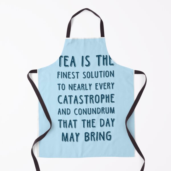 Item preview, Tea is the finest solution poster - Tea Quotes - Tea Poster - Cafe Decor - Blue - Tea lover Quotes designed and sold by Studio Grafiikka.