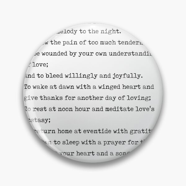 Item preview, On Love - Kahlil Gibran Poem - Literature - Typewriter Print designed and sold by Studio Grafiikka.
