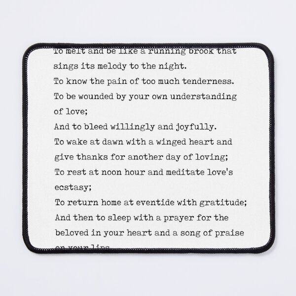 Item preview, On Love - Kahlil Gibran Poem - Literature - Typewriter Print designed and sold by Studio Grafiikka.