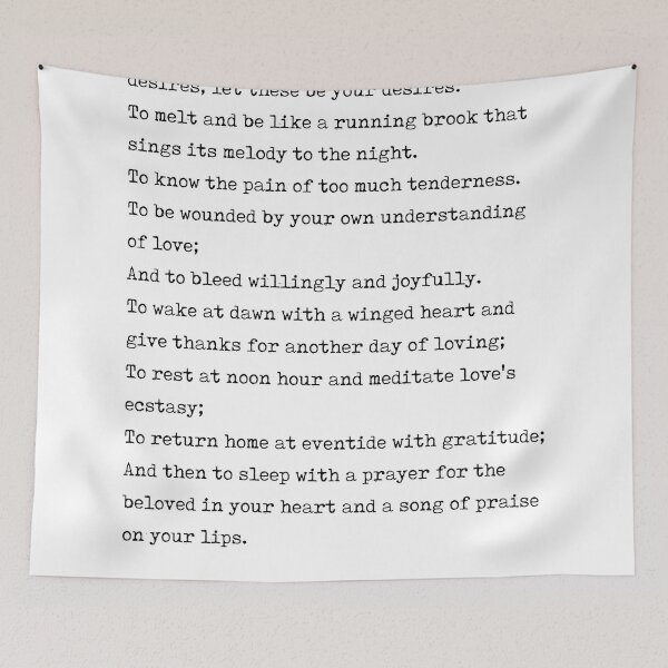 Item preview, On Love - Kahlil Gibran Poem - Literature - Typewriter Print designed and sold by Studio Grafiikka.