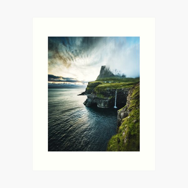 Item preview, waterfall at faroe islands designed and sold by franckreporter.