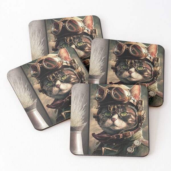 Item preview, Steampunk Cat designed and sold by InkspireWay.