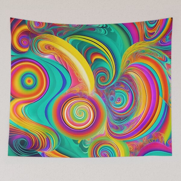Item preview, Psychedelic Dreamscape Vibrant Swirl Pattern of Consciousness designed and sold by Tamas Das.