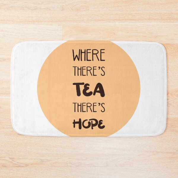 Item preview, Where there's tea there's hope - Tea Quotes - Tea Poster - Cafe Decor - Typography Poster designed and sold by Studio Grafiikka.