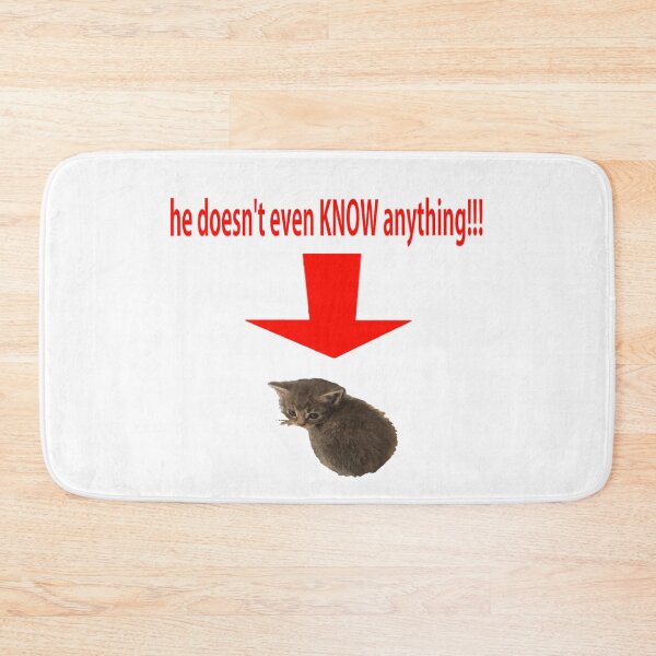 Item preview, dumb cat doesnt even know anything!!! designed and sold by ChaosRatScrunks.