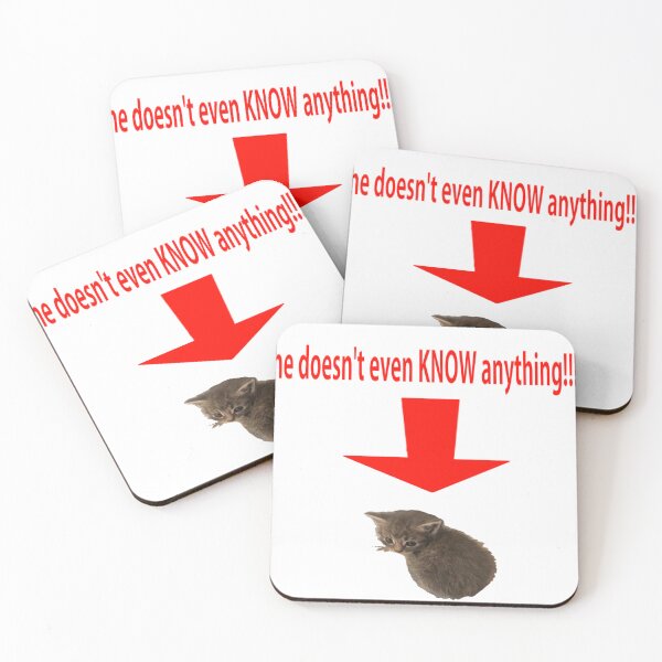 Item preview, dumb cat doesnt even know anything!!! designed and sold by ChaosRatScrunks.