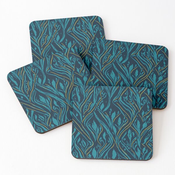 Item preview, Blue Deco flowers art designed and sold by Ersha-Design.