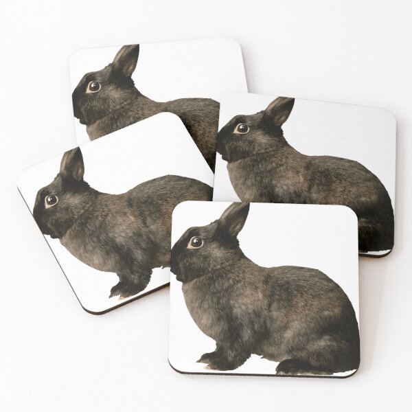 Item preview, Conejo negro de orejas cortas con ojos sospechosos designed and sold by Hope-Coll19.