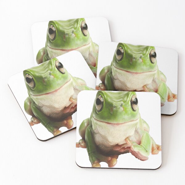 Item preview, Green frog sitting with hands on neck thinking designed and sold by Hope-Coll19.