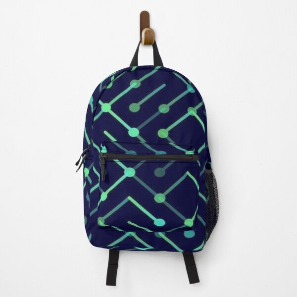 Item preview, Green geometric technological pattern designed and sold by Artcolage87.