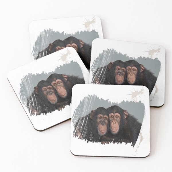 Item preview, Black monkey twins take a photo together designed and sold by Hope-Coll19.