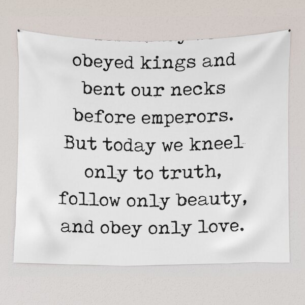 Item preview, Obey only love - Kahlil Gibran Quote - Literature - Typewriter Print 1 designed and sold by Studio Grafiikka.