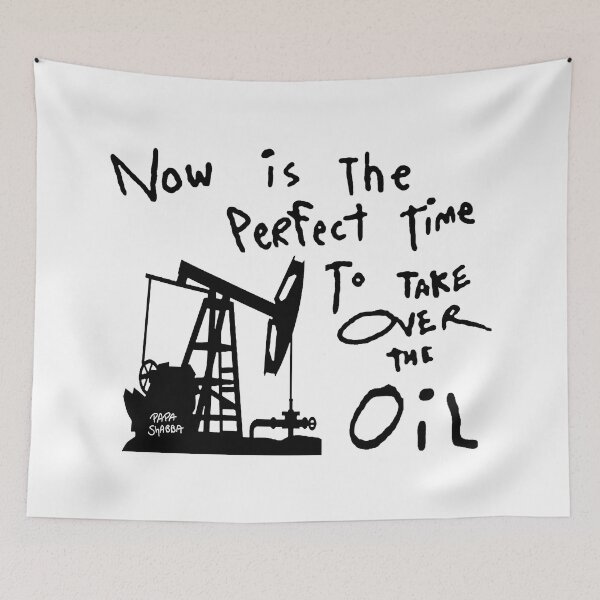 Item preview, Perfect Time For Oil; designed and sold by StickerApe.