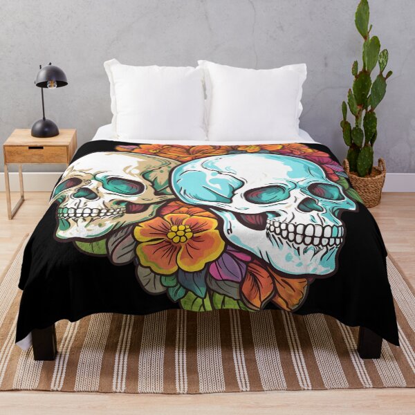 Item preview, Skulls and flowers designed and sold by Clearmind-Arts.