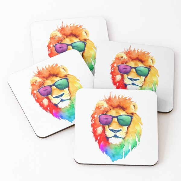 Item preview, Pride Rainbow Lion  - Watercolor designed and sold by pocketart2023.