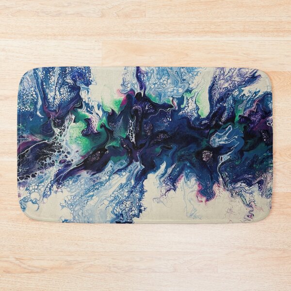 Item preview, Purple and Blue Blowout Pour Painting designed and sold by M-Proven.