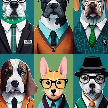 Artwork thumbnail, Professional Dogs by InkspireWay