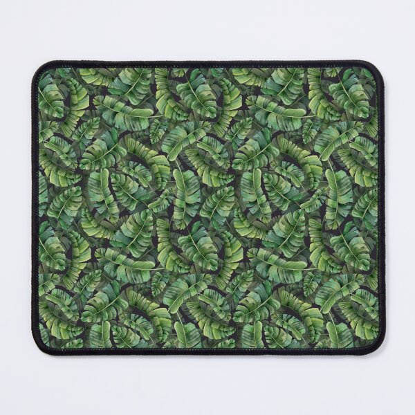 Item preview, Dark green tropical palm and monstera leaves botanical watercolor floral prints designed and sold by Elena Malgina.