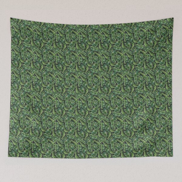 Item preview, Dark green tropical palm and monstera leaves botanical watercolor floral prints designed and sold by Elena Malgina.