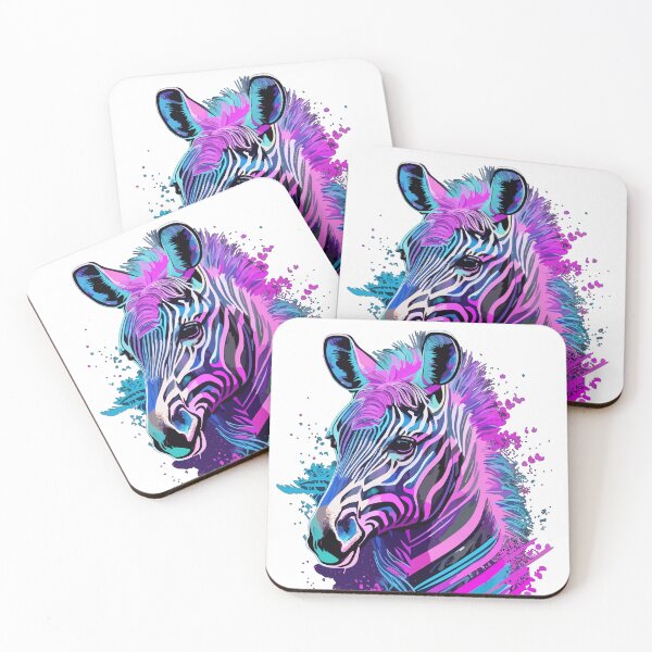 Item preview, Synthwave cute zebra head designed and sold by Pride-Casuals.