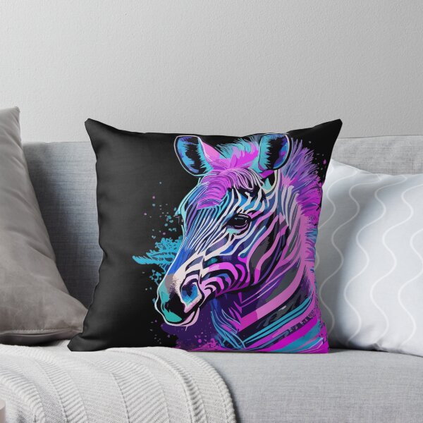 Item preview, Synthwave cute zebra head designed and sold by Pride-Casuals.