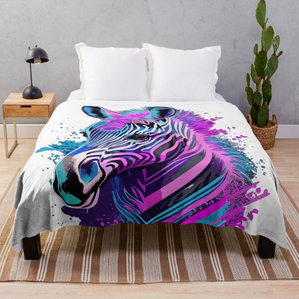 Item preview, Synthwave cute zebra head designed and sold by Pride-Casuals.
