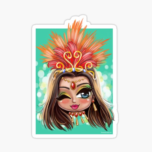 Carnival Shine - Brunette Sticker