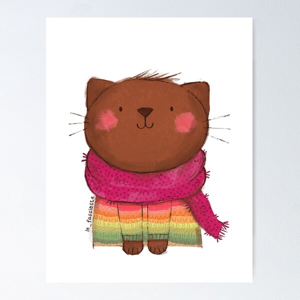 Item preview, Cute cat designed and sold by lefacciotte.