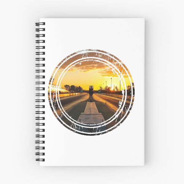 Item preview, Sunset Drag Track Drag Strip Christmas Tree Sun on Golden Hour designed and sold by dragphotos.
