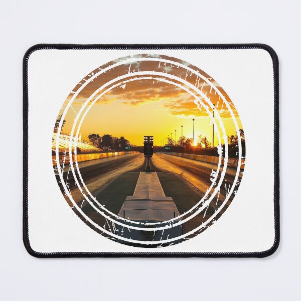 Item preview, Sunset Drag Track Drag Strip Christmas Tree Sun on Golden Hour designed and sold by dragphotos.