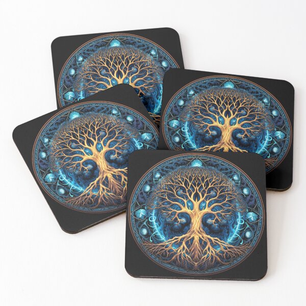 Item preview, Norse Mythology Classic | Black | Tree of Yggdrasil designed and sold by FantasySoul.