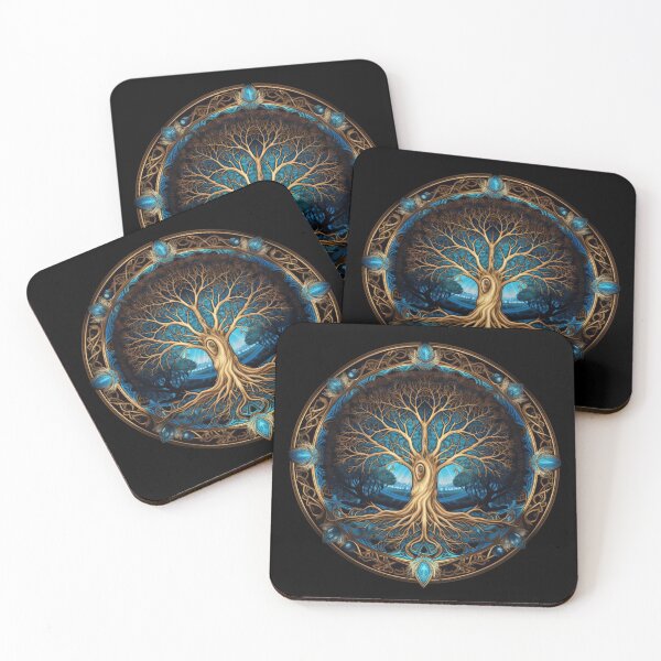 Item preview, Viking Mythology Classic | Black | Tree of Yggdrasil designed and sold by FantasySoul.