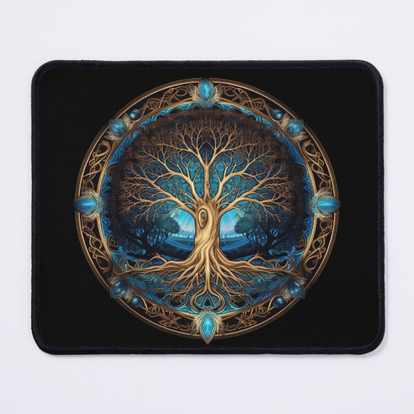 Item preview, Viking Mythology Classic | Black | Tree of Yggdrasil designed and sold by FantasySoul.