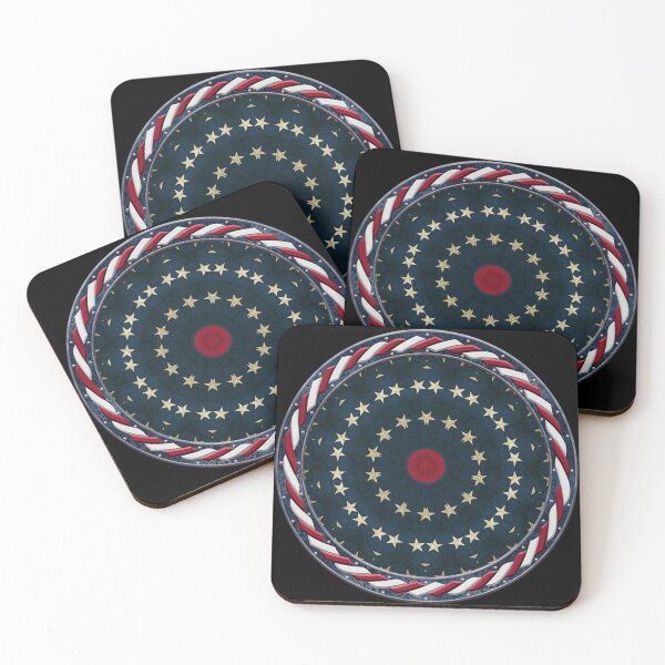 Item preview, Kaleidoscope July 4th Stars and Stripes in Celtic Circle Frame 2 designed and sold by Swabcraft.