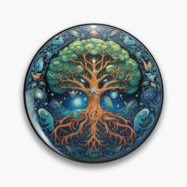 Artikelvorschau, Scandinavian Mythology Classic | Black | Tree of Yggdrasil entworfen und verkauft von FantasySoul.
