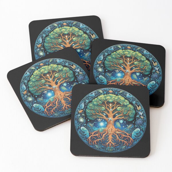 Item preview, Scandinavian Mythology Classic | Black | Tree of Yggdrasil designed and sold by FantasySoul.