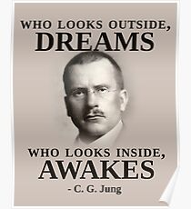 Carl Jung Inspirational Quote Poster
