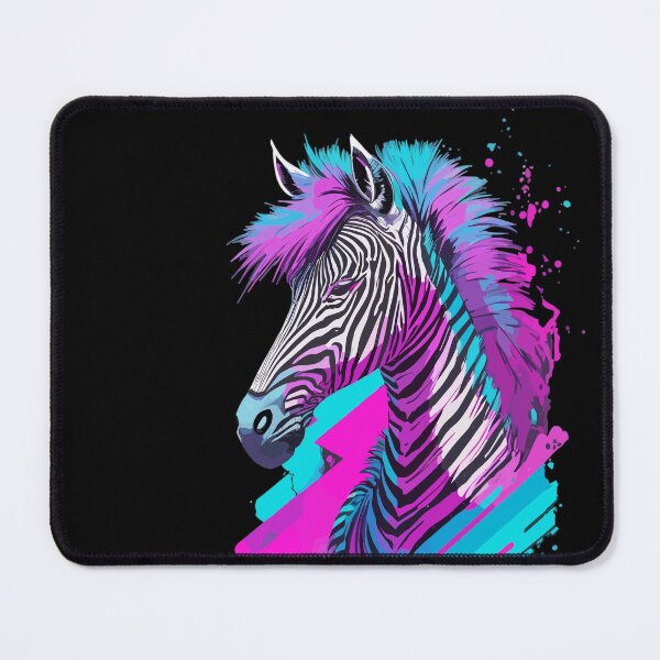Item preview, Synthwave cute zebra head designed and sold by Pride-Casuals.