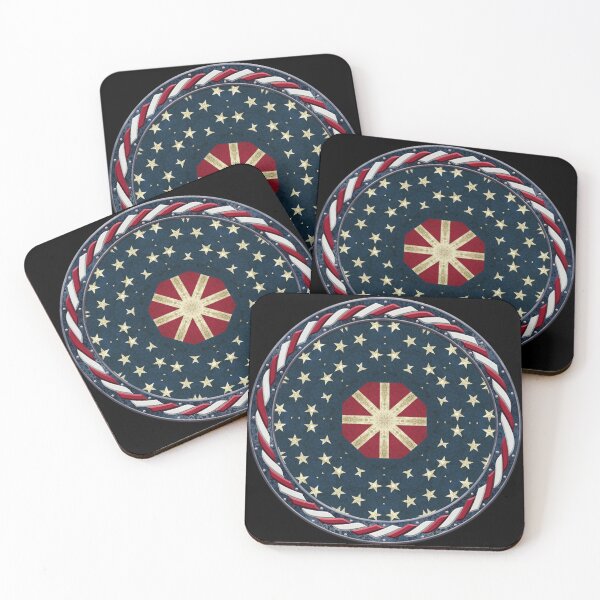 Item preview, Kaleidoscope July 4th Stars and Stripes in Celtic Circle Frame 10 designed and sold by Swabcraft.
