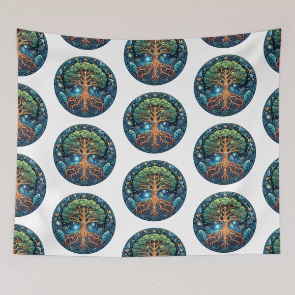 Item preview, Scandinavian Mythology Classic | White | Tree of Yggdrasil designed and sold by FantasySoul.