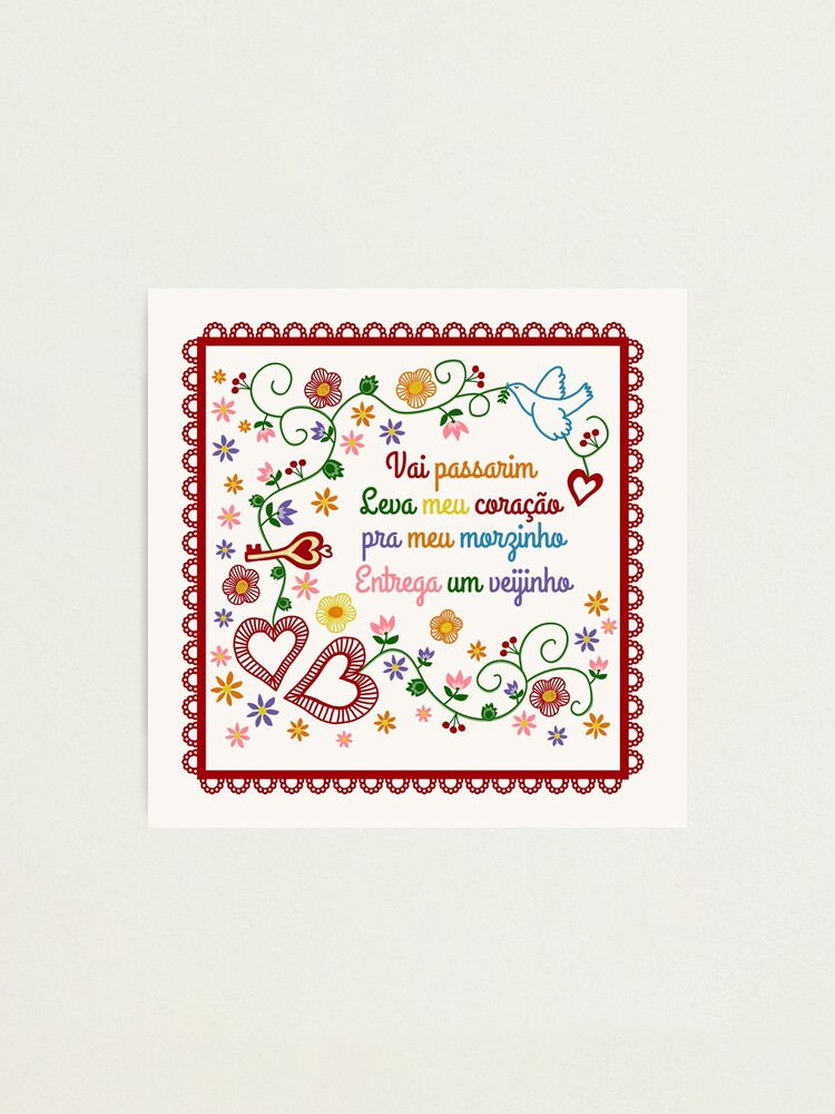 Valentines Gift or Lenço dos Namorados Poster