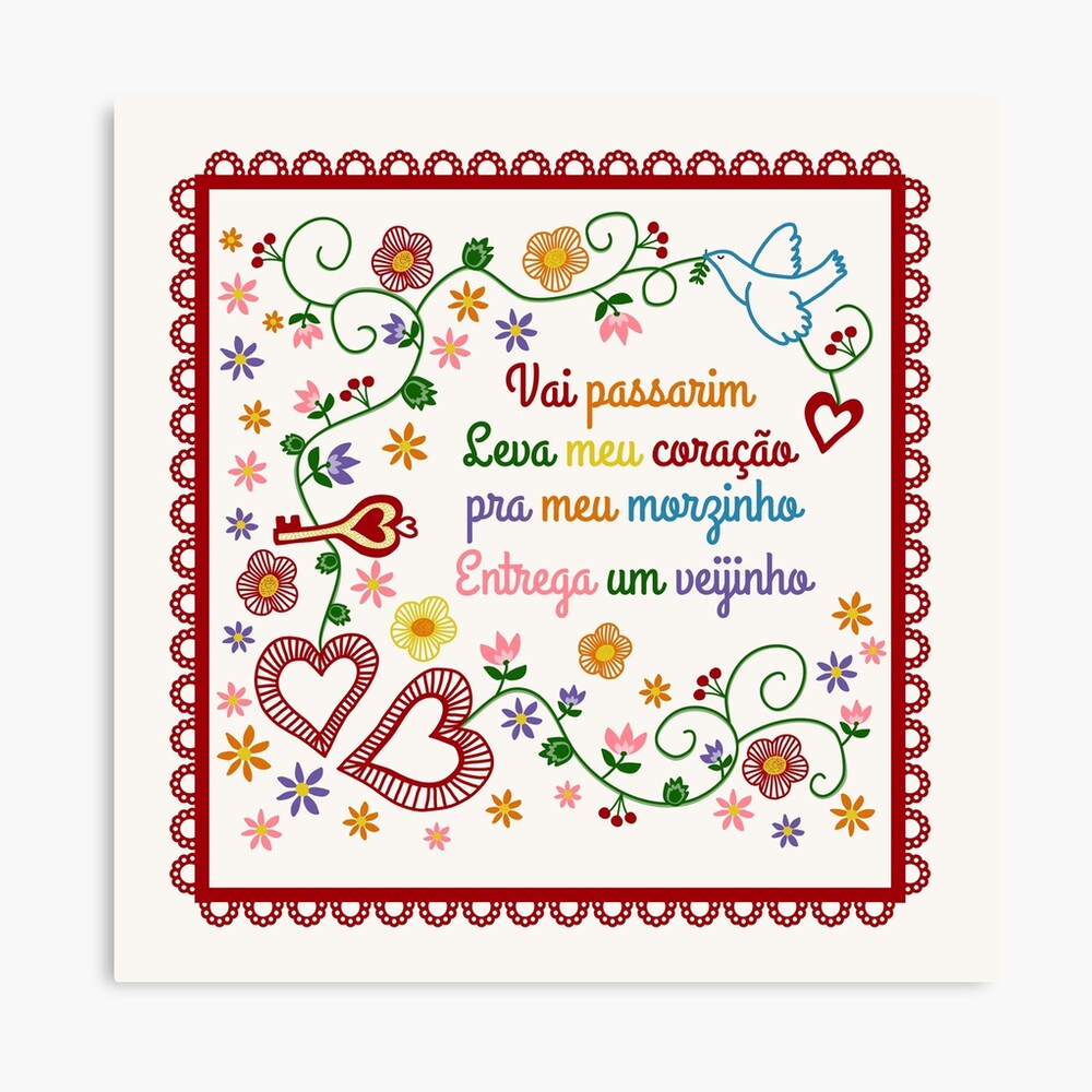 Valentines Gift or Lenço dos Namorados Poster