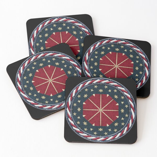 Item preview, Kaleidoscope July 4th Stars and Stripes in Celtic Circle Frame 12 designed and sold by Swabcraft.