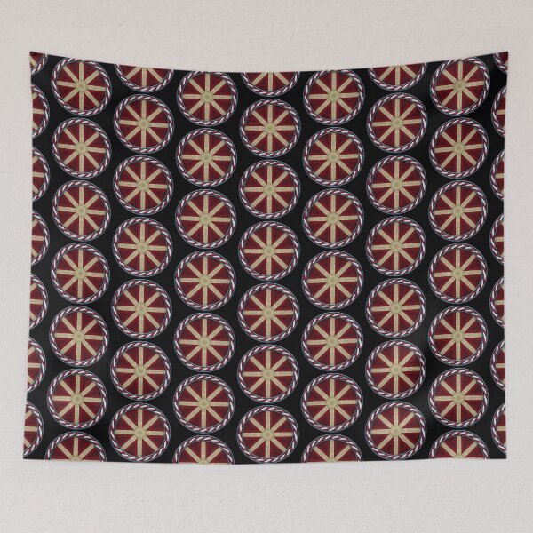 Item preview, Kaleidoscope July 4th Stars and Stripes in Celtic Circle Frame 13 designed and sold by Swabcraft.